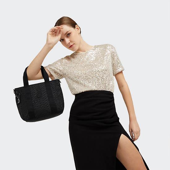 Asseni Mini Printed Tote Bag Signature Embossed - 2