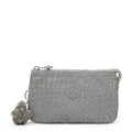 Creativity Large Metallic Pouch Grey Snake Metallic - 1