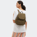 City Pack Small Backpack Smooth Khaki-view-2 thumbnail