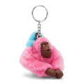 Mom and Baby Sven Monkey Keychain Pink Punch - 2