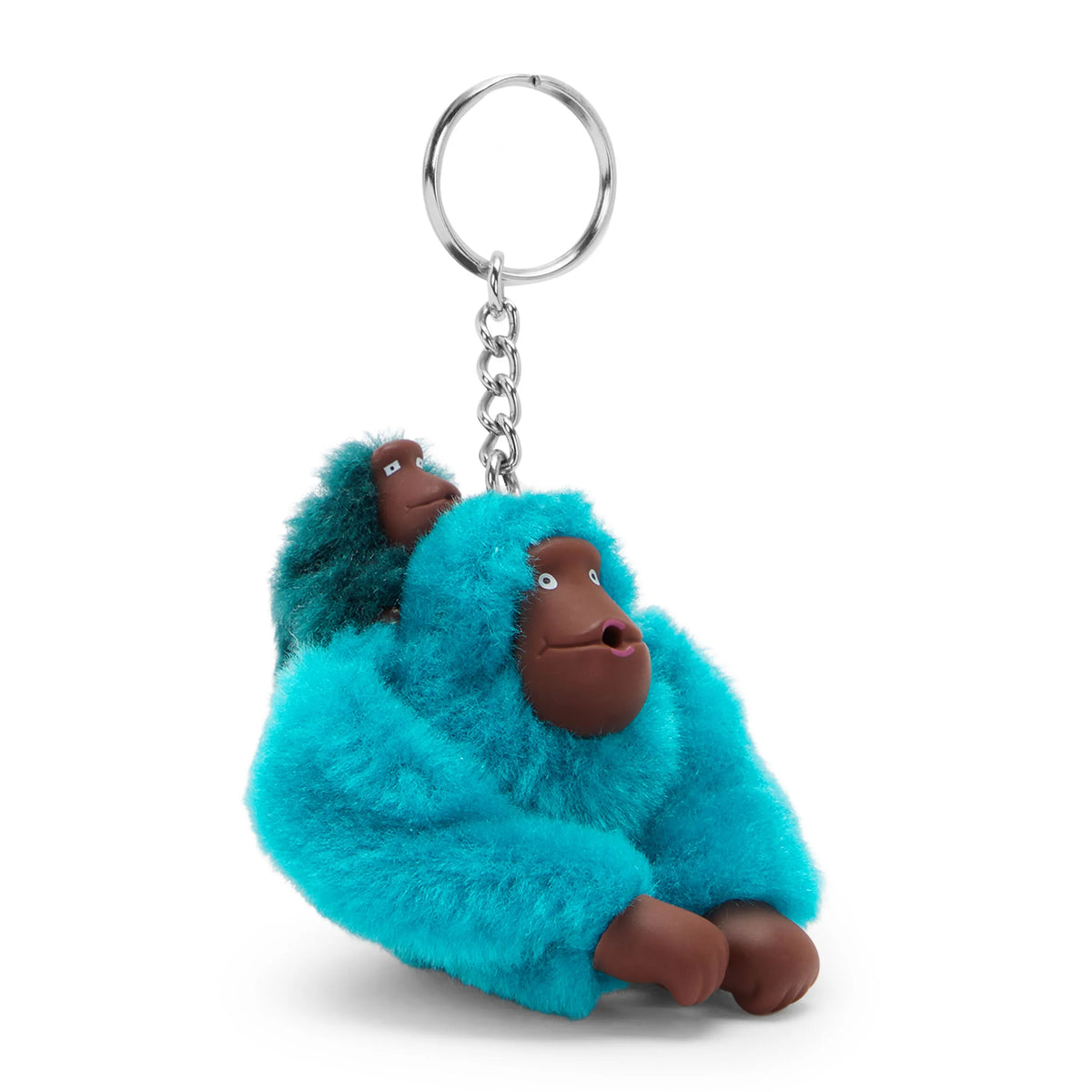 Mom and Baby Sven Monkey Keychain Opal Sky - 2
