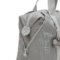 Art Medium Metallic Tote Bag Grey Snake Metallic - 7
