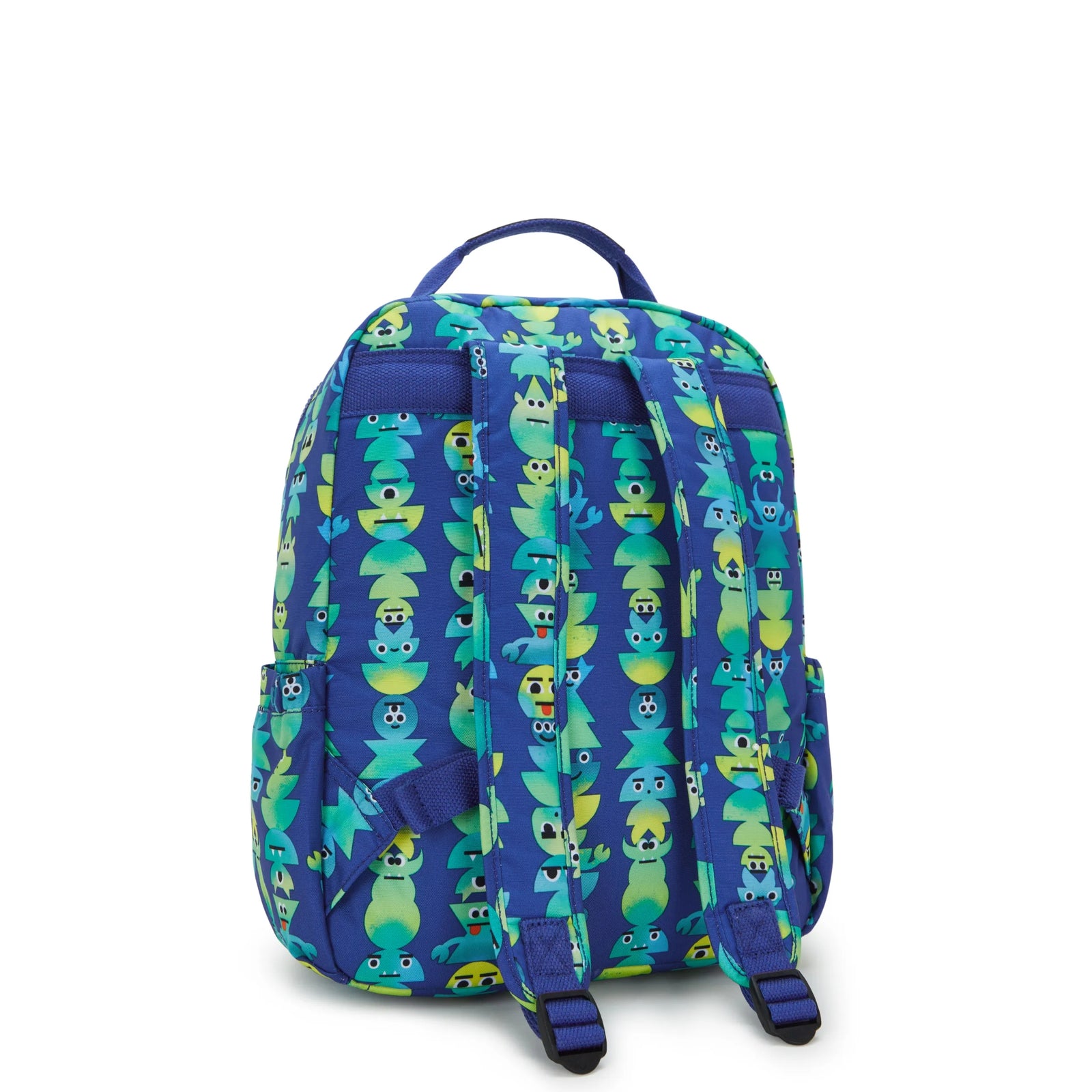 blue green laptop backpack Kipling Shelden 15" Printed Laptop Backpack Monster March