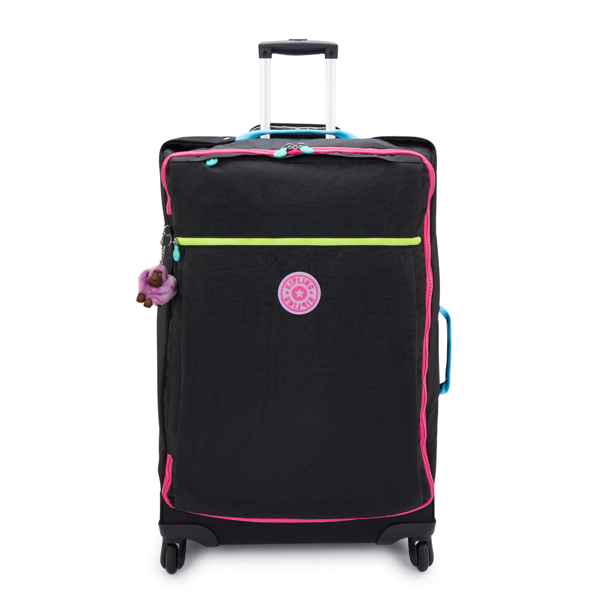 Darcey Large Rolling Luggage Rainbow Black - 1
