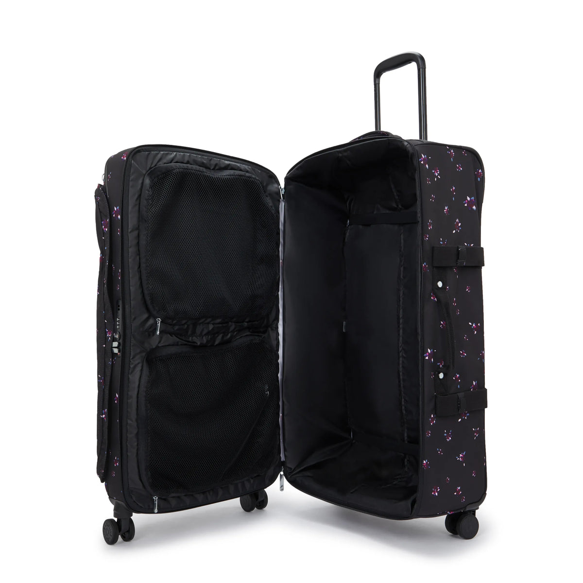 Spontaneous Large Printed Rolling Luggage Night Flower - 3