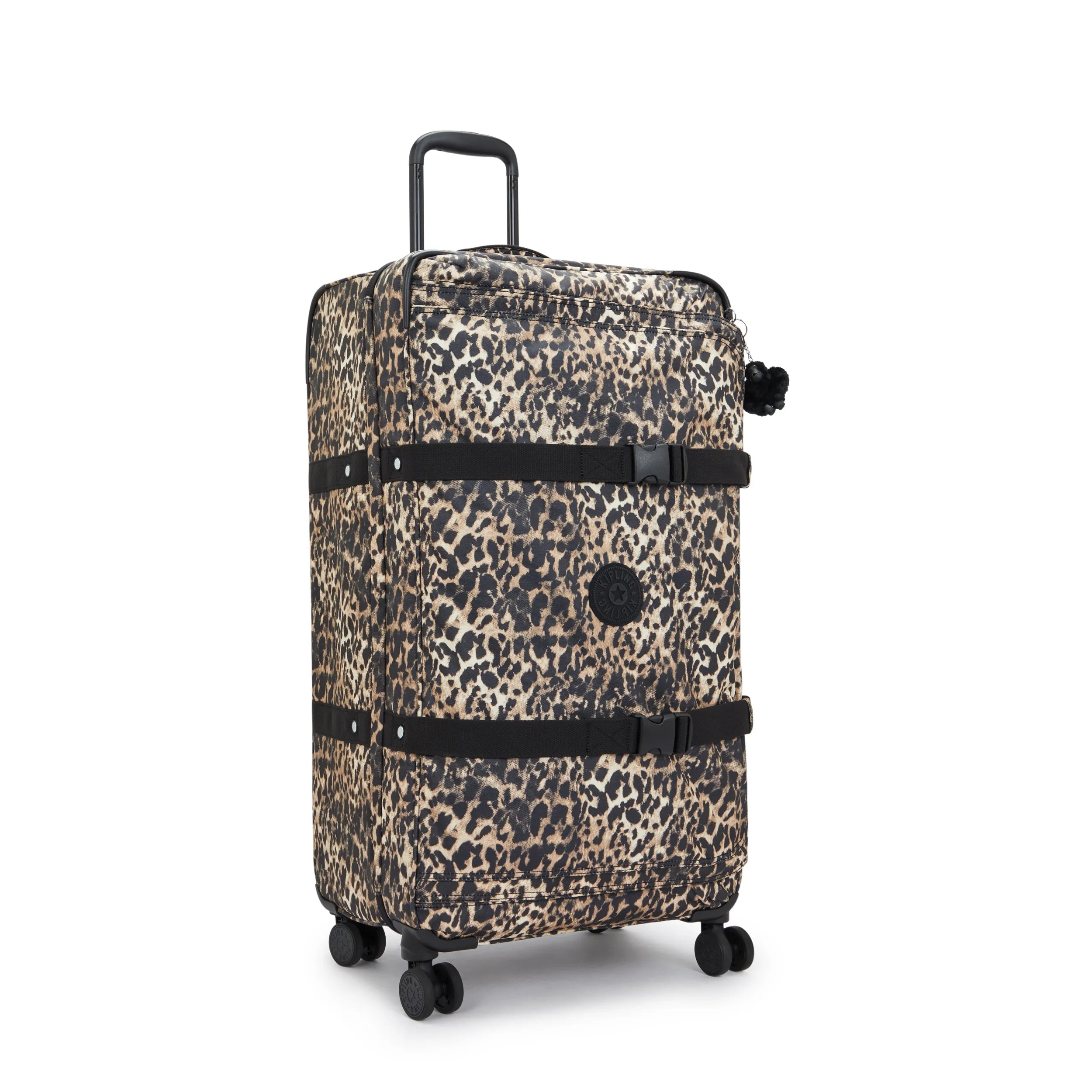 Spontaneous Large Printed Rolling Luggage - Wild Leopard