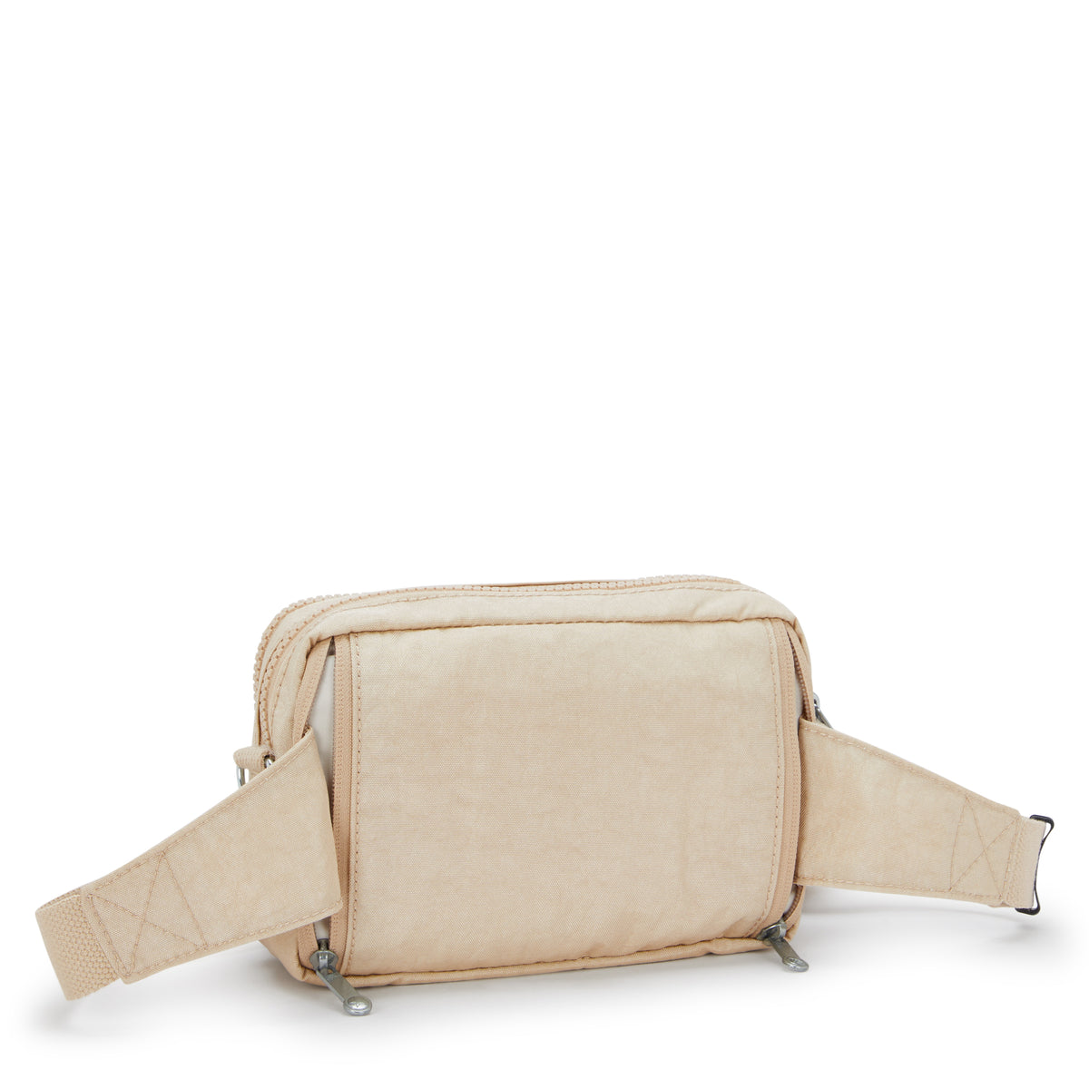 Abanu Multi Metallic Convertible Crossbody Bag Sparkled Beige - 2