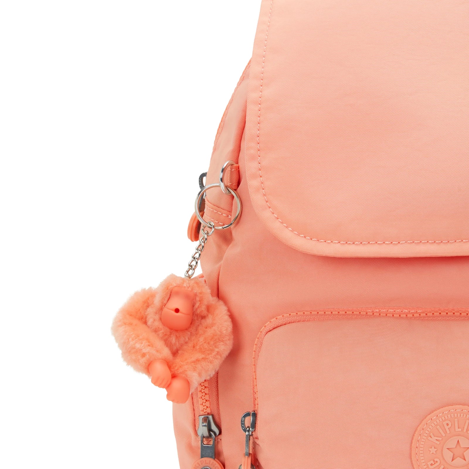 City Zip Small Backpack Pinky Orange-view-6