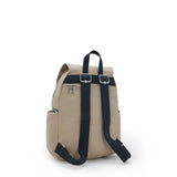 City Zip Small Backpack Soft Taupe-view-3 thumbnail