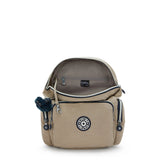 City Zip Small Backpack Soft Taupe-view-4 thumbnail