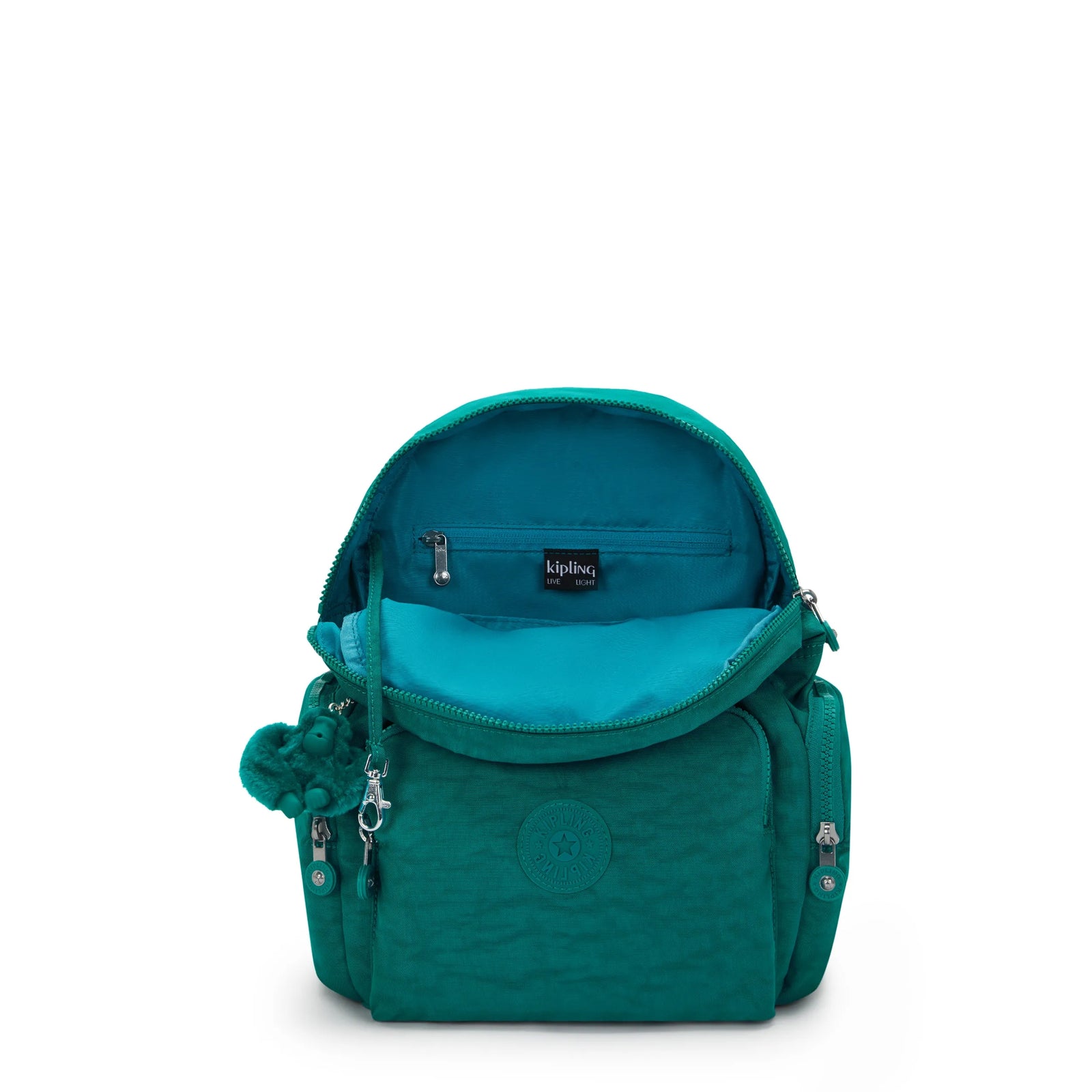 girls kipling backpack mini paradise green City Zip Small Backpack
