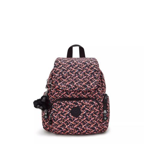 【新品】kipling　リュック　ボーダー　タグ付き　虹柄 新品】kipling リュック ボーダー タグ付き 虹柄