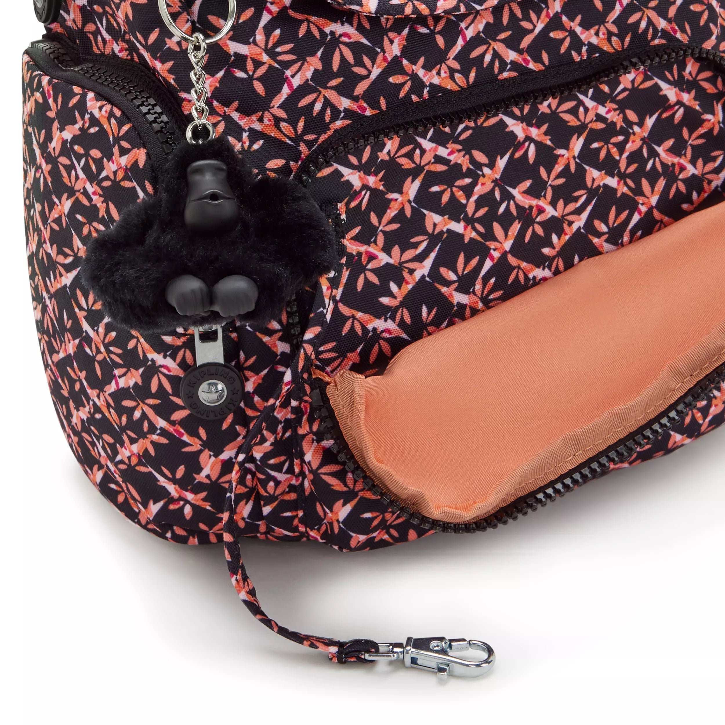 【新品】kipling　リュック　ボーダー　タグ付き　虹柄 City Zip Mini Printed Backpack