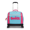 New Storia 4-Wheeled Rolling Bag Smile Blue Print - 1