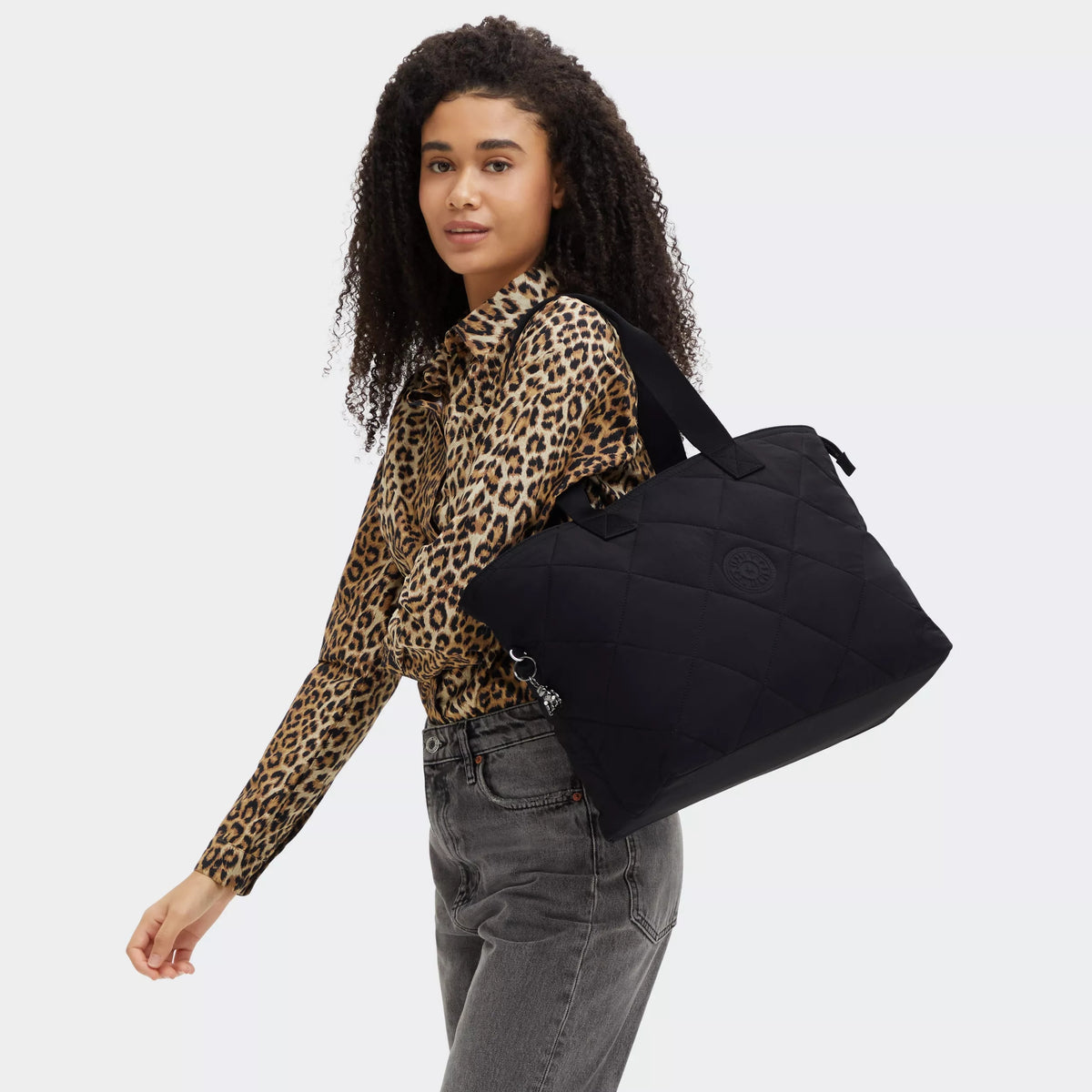 Colissa Up Quilted Laptop Tote Bag Cosmic Black Quilt - 2
