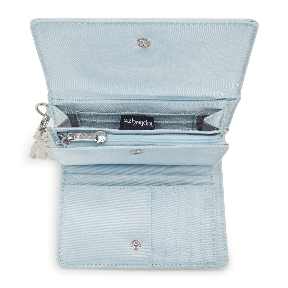 Pixi Medium Organizer Wallet Glacier Blue Twill - 3