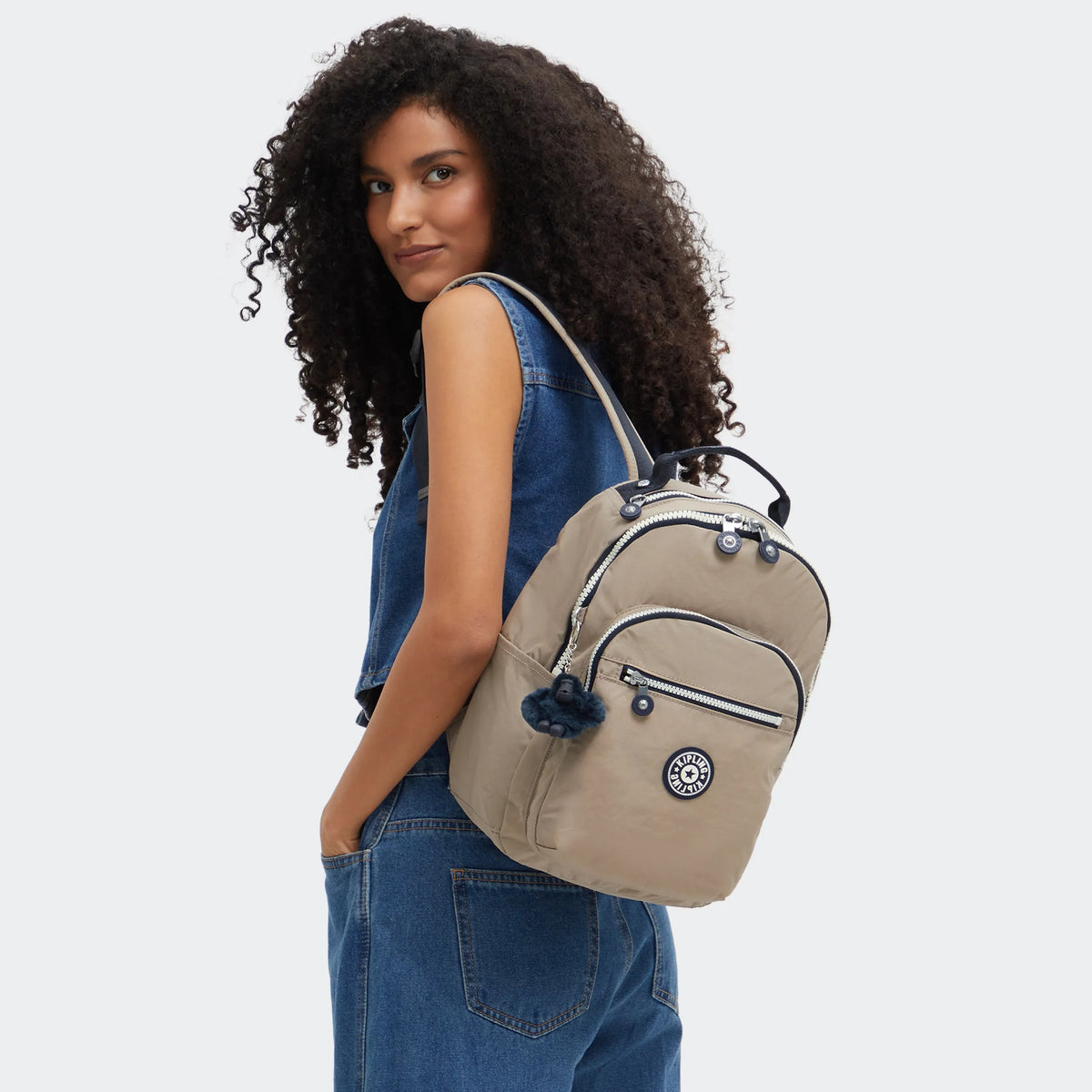 Kipling Seoul Small Printed Tablet Backpack Spellbinder Mosaics multi color Seoul Small Tablet Backpack main image 2