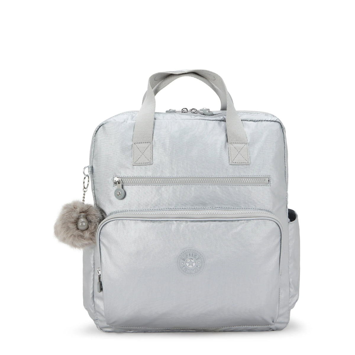 Audrie Metallic Diaper Backpack Platinum Metallic Print - 1