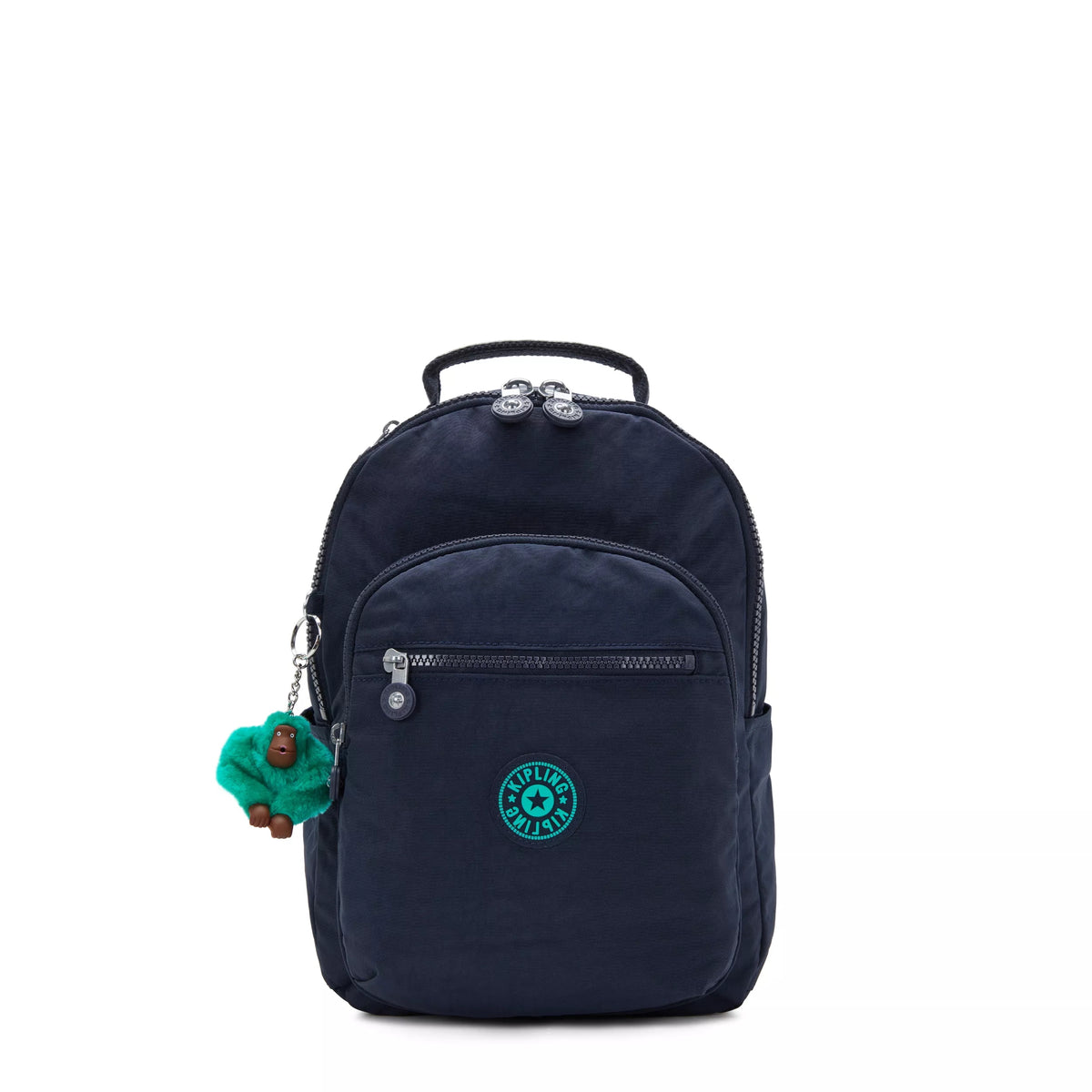 Seoul Small Tablet Backpack Blue Green Block - 1