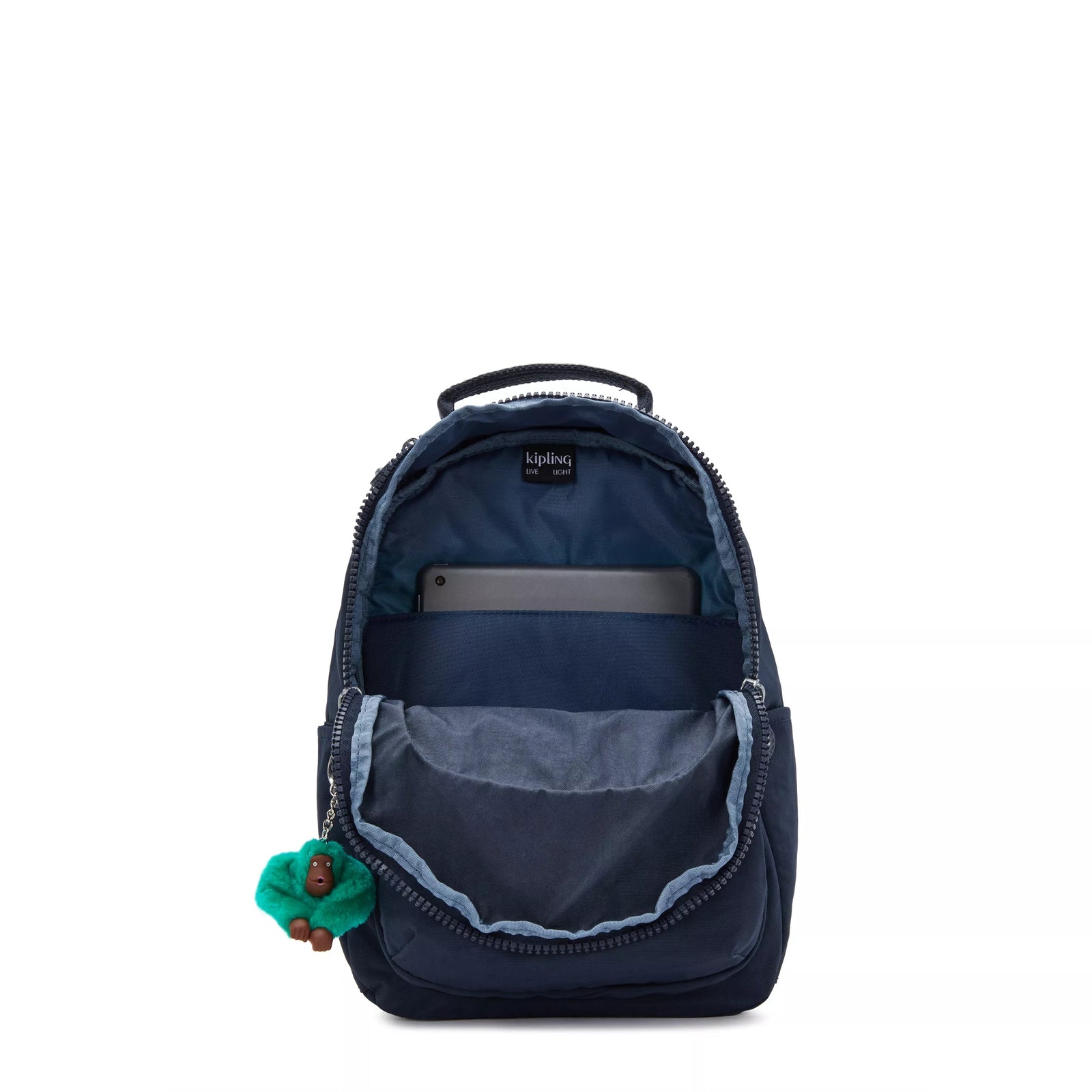 Seoul Small Tablet Backpack Blue Green Block-view-3