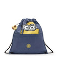 Minions Supertaboo Drawstring Backpack Dungaree Blue - 1