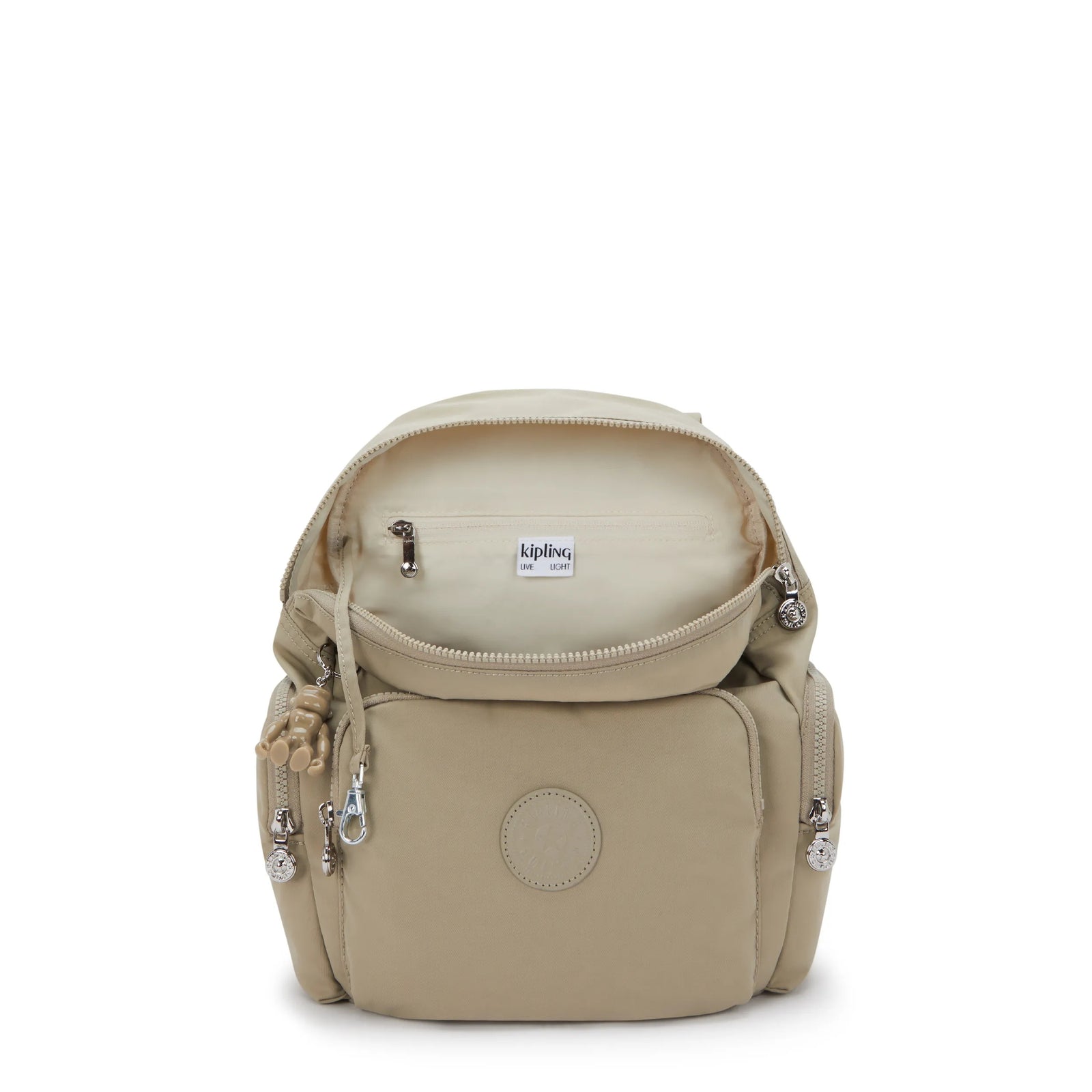 City Zip Small Backpack Boho Tan-view-4