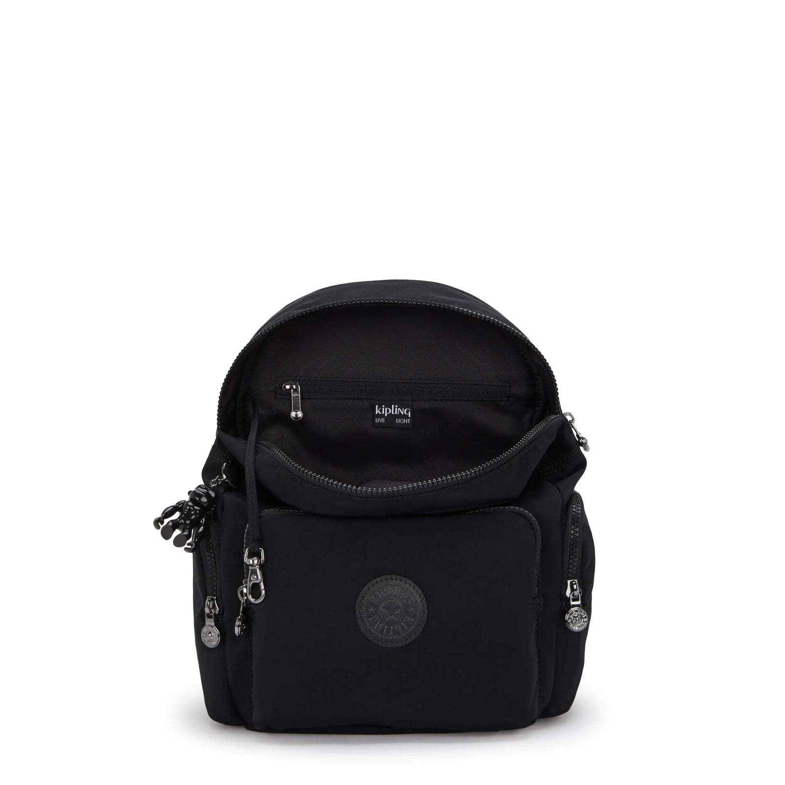 black mini kipling backpack City Zip Small Backpack