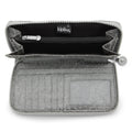 Money World Metallic Wallet Grey Snake Metallic - 3