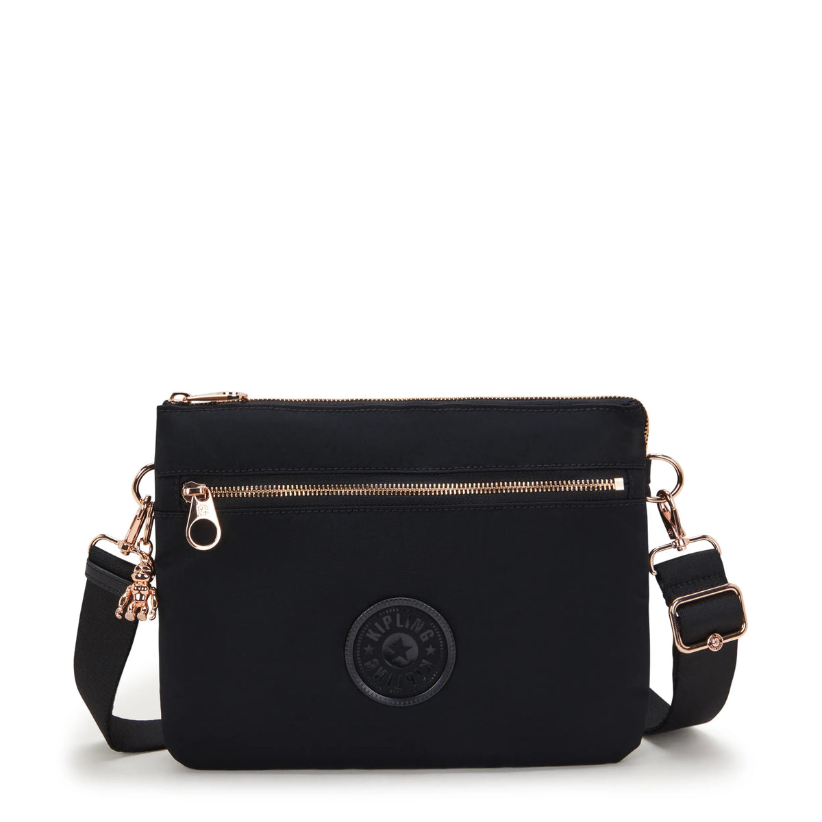Riri Large Zip Crossbody Bag Black Rose Spice - 1