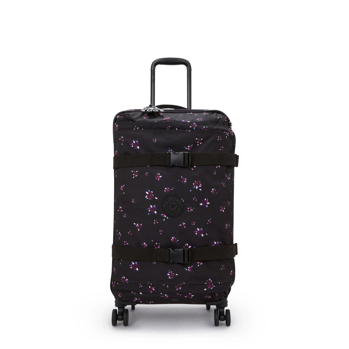 Spontaneous Medium Printed Rolling Luggage Night Flower - 1