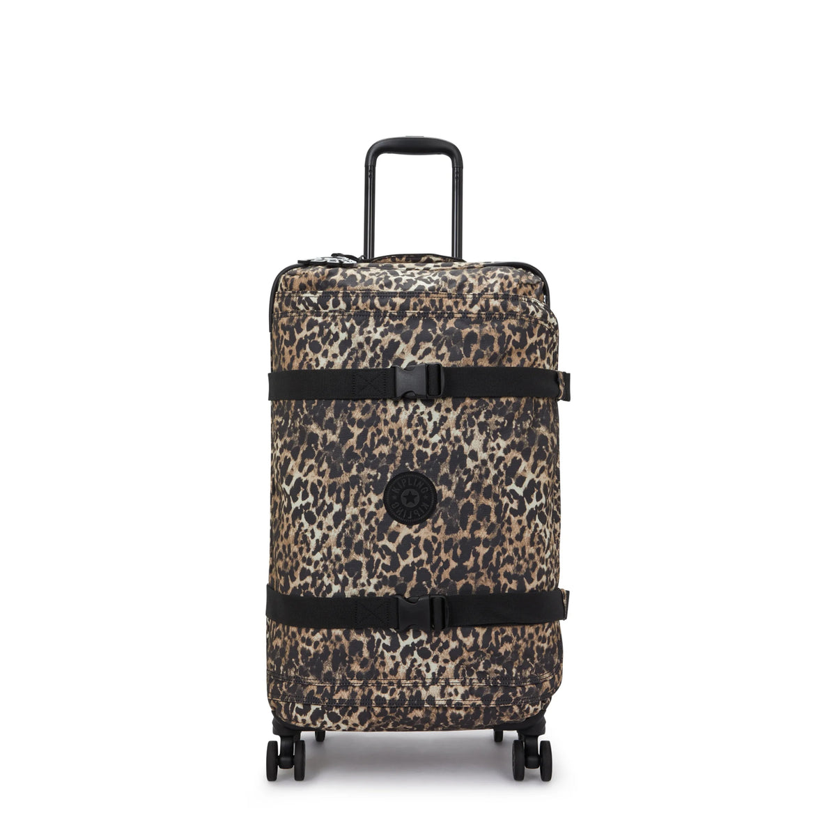 Spontaneous Medium Printed Rolling Luggage Wild Leopard - 1