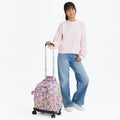 New Zea 15" Laptop Rolling Backpack Spray Flower - 2