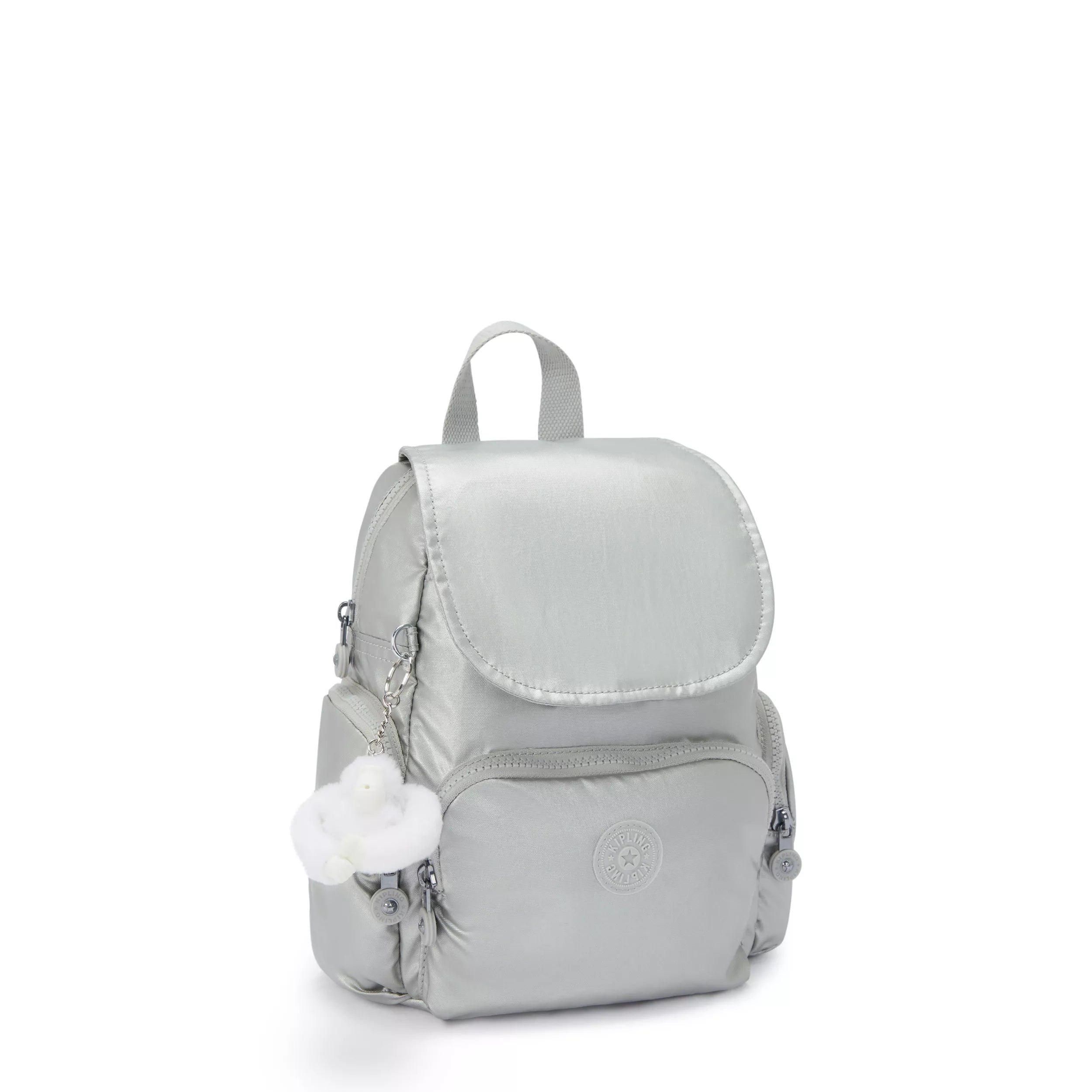 City Zip Mini Metallic Backpack