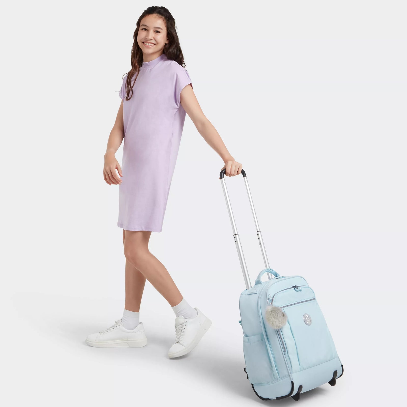 Kipling Gaze Large Rolling Backpack Bridal Blue Kipling Gaze Large Rolling Backpack Bridal Blue