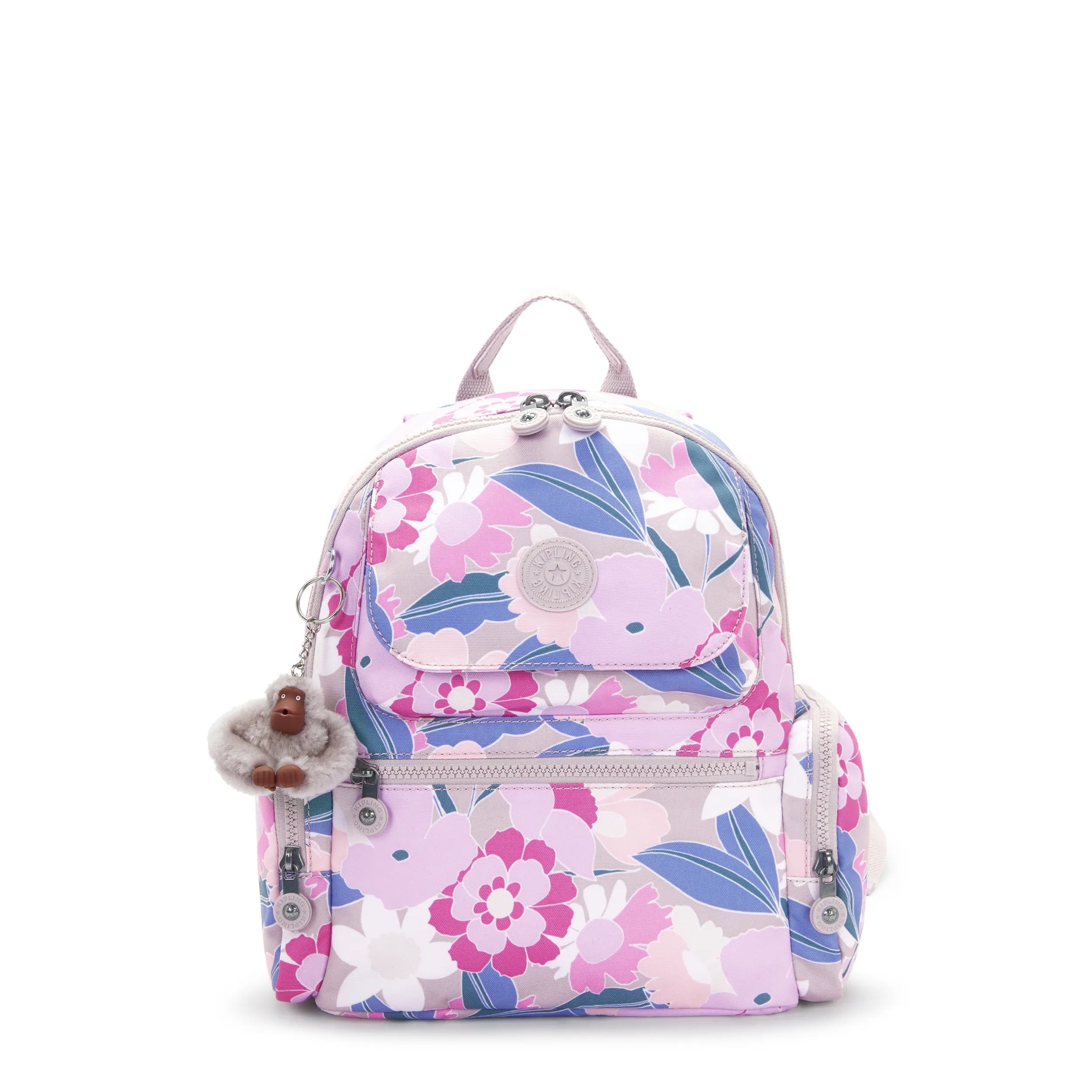 【新品 未使用タグ付き】Kipling マッタ バックパック ポーラーブルー Matta Printed Backpack