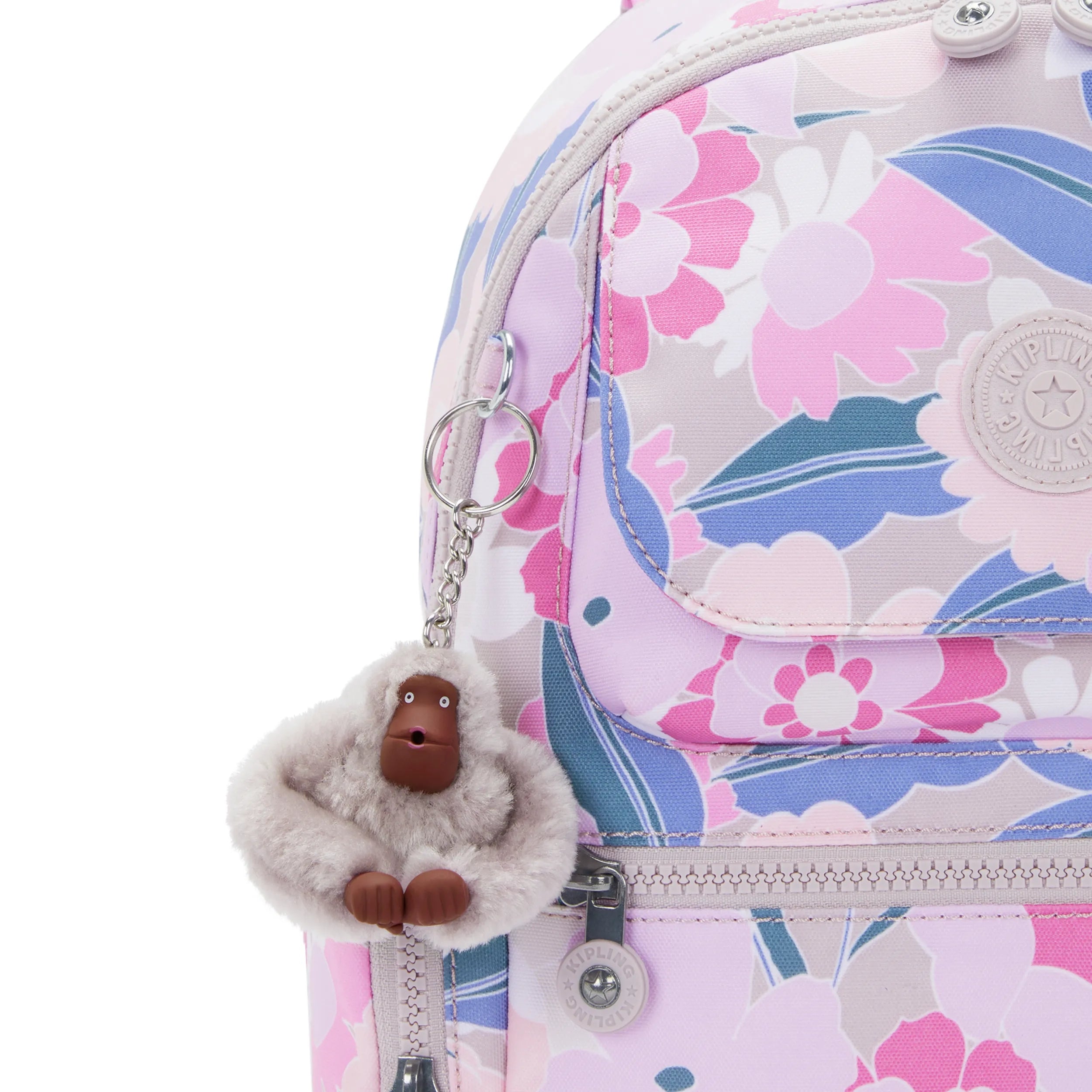 【新品 未使用タグ付き】Kipling マッタ バックパック ポーラーブルー Matta Printed Backpack