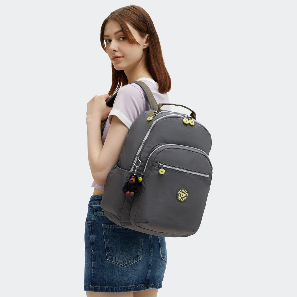 Seoul Large 15" Laptop Backpack Back to Grey - 2