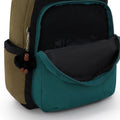 Seoul Large 15" Laptop Backpack Black Khaki Print - 5