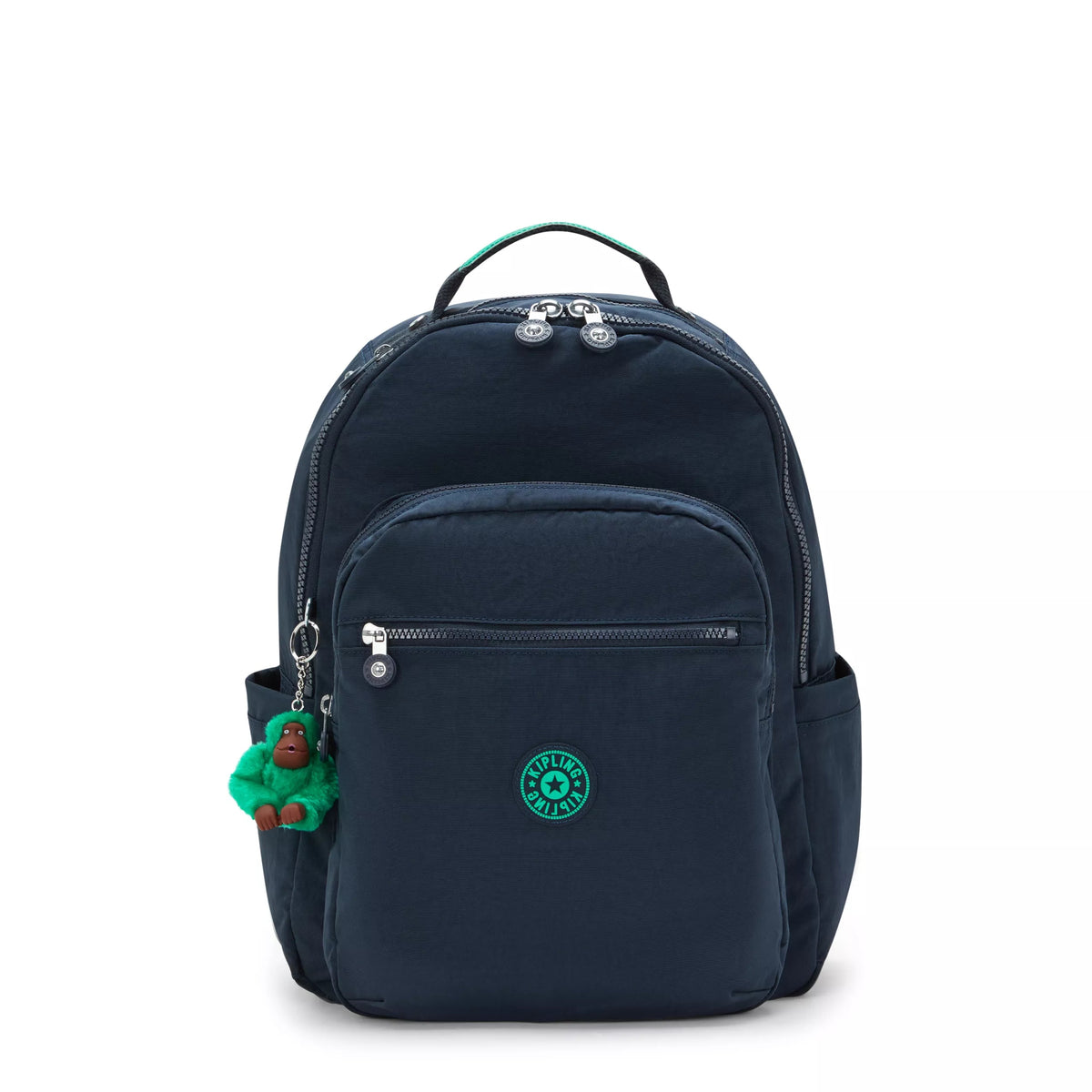 Seoul Large  15" Laptop Backpack Blue Green Block - 1