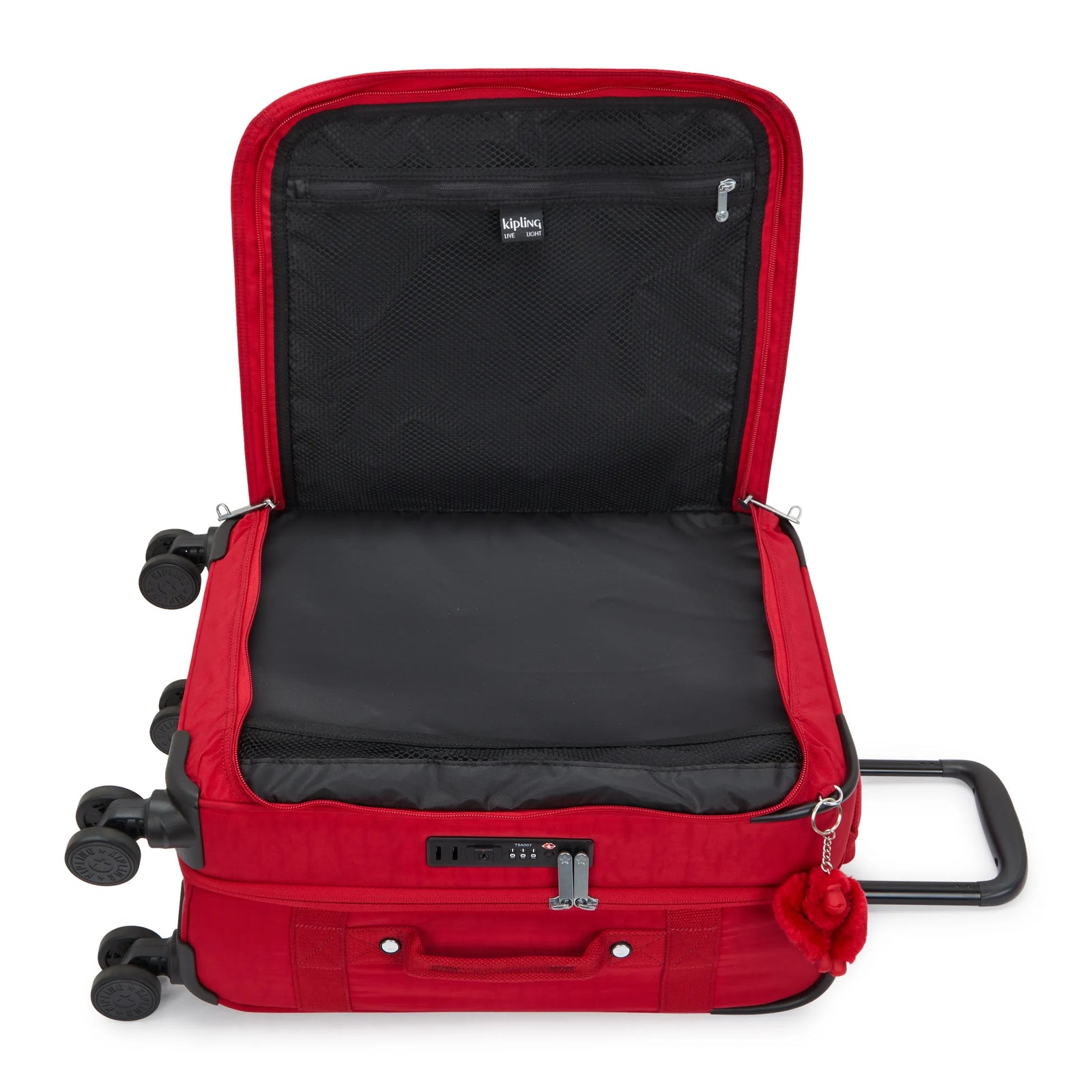 Spontaneous Small Rolling Luggage Ruby Red-view-8