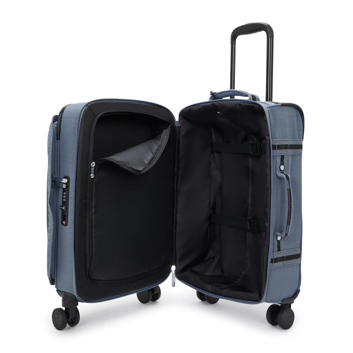 Spontaneous Small Rolling Luggage Blue Stone - 3