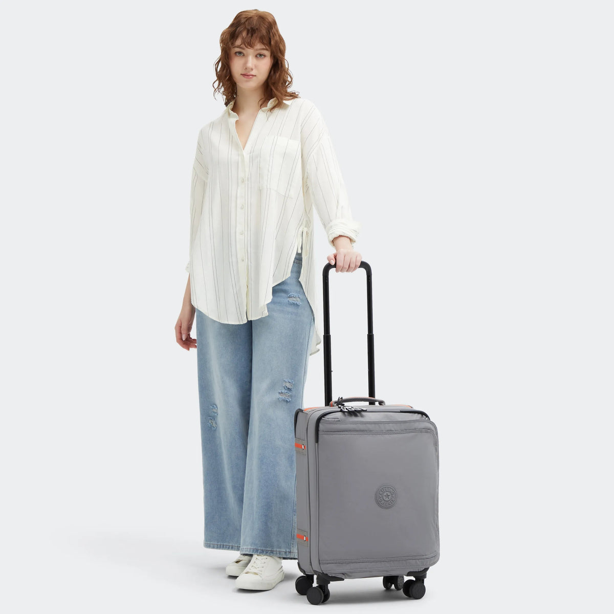 Spontaneous Small Rolling Luggage Inviting Grey - 2