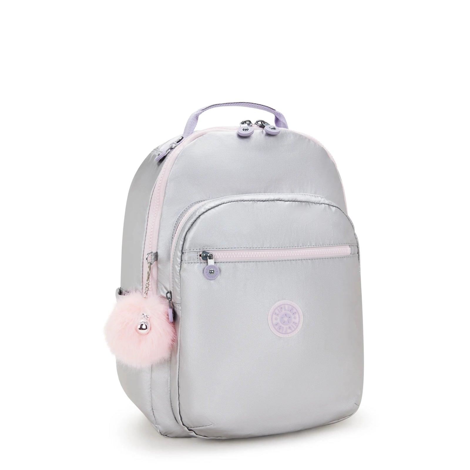 Kipling Haydar Laptop Backpack In Ice Metallic Block Kipling Haydar Laptop Backpack In Ice Metallic Block