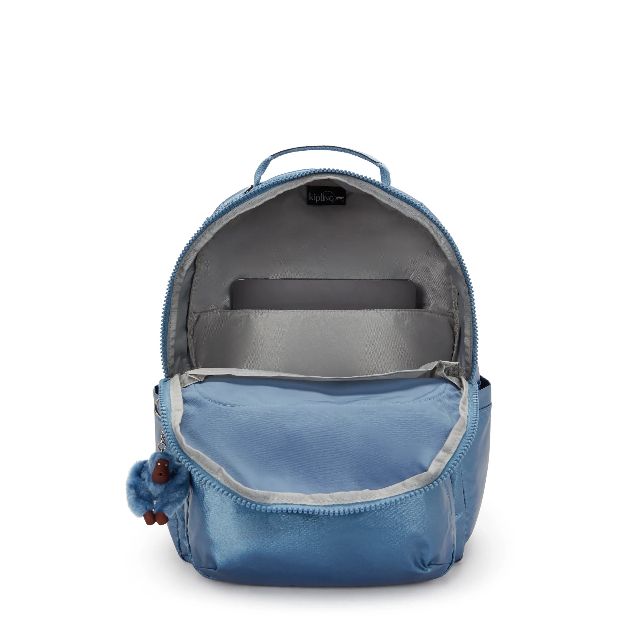 【美品】Kipling Seoul 27L リュック A4 PC収納 メタリック Seoul Large Metallic 15