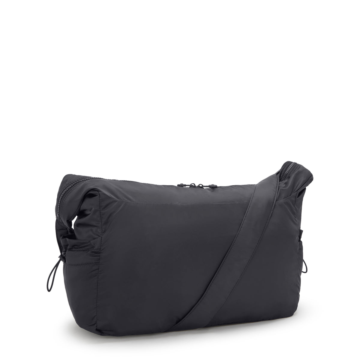 Gwyn Smooth Satin Shoulder Bag Simply Black - 3
