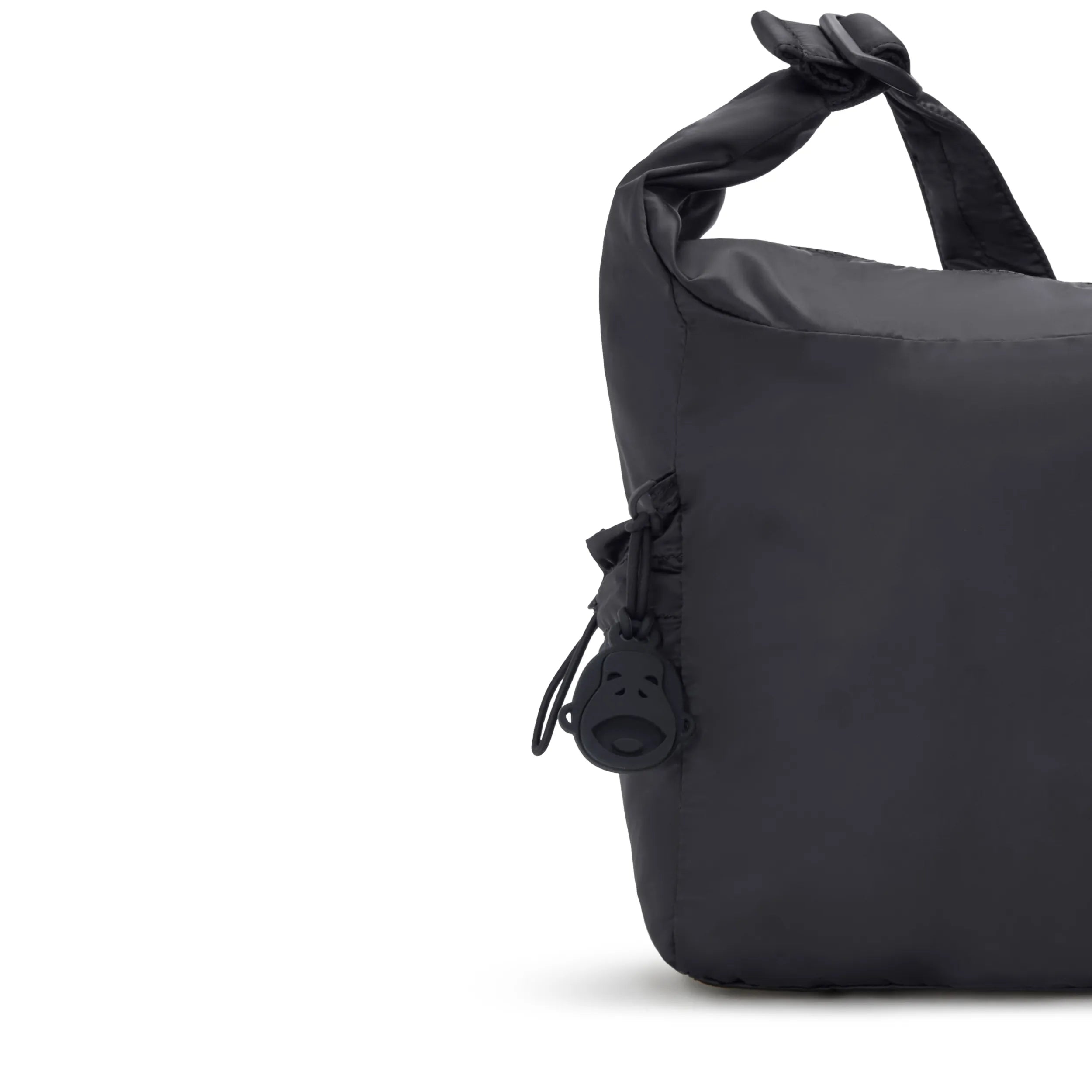 Gwyn Smooth Satin Shoulder Bag - Simply Black
