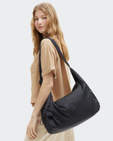 Gwyn Smooth Satin Shoulder Bag