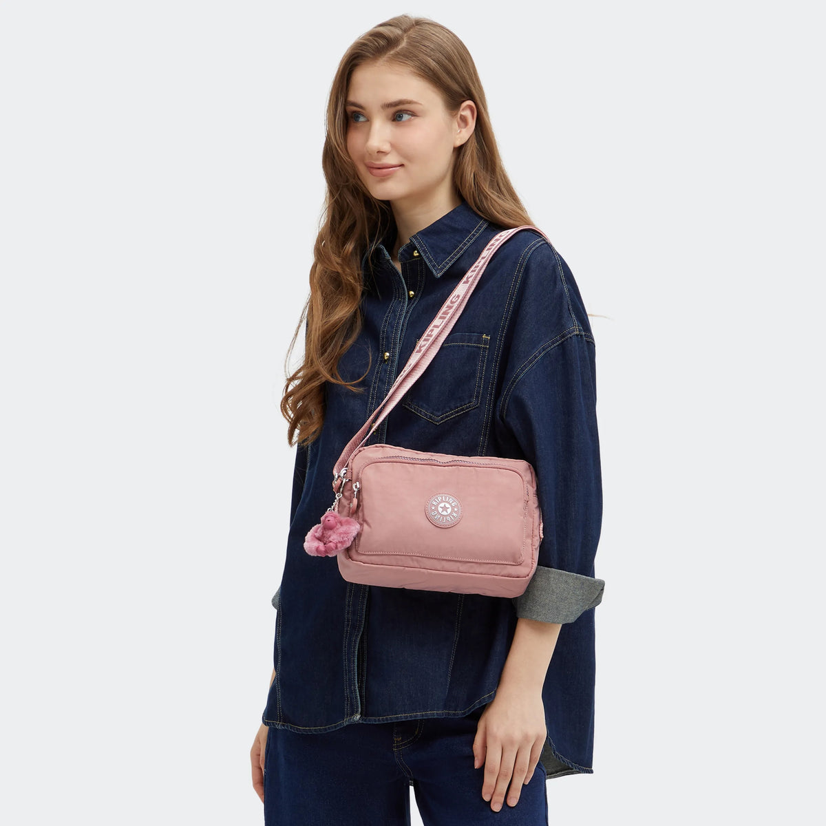 Abanu Medium Zip Crossbody Bag Glorious Pink - 2