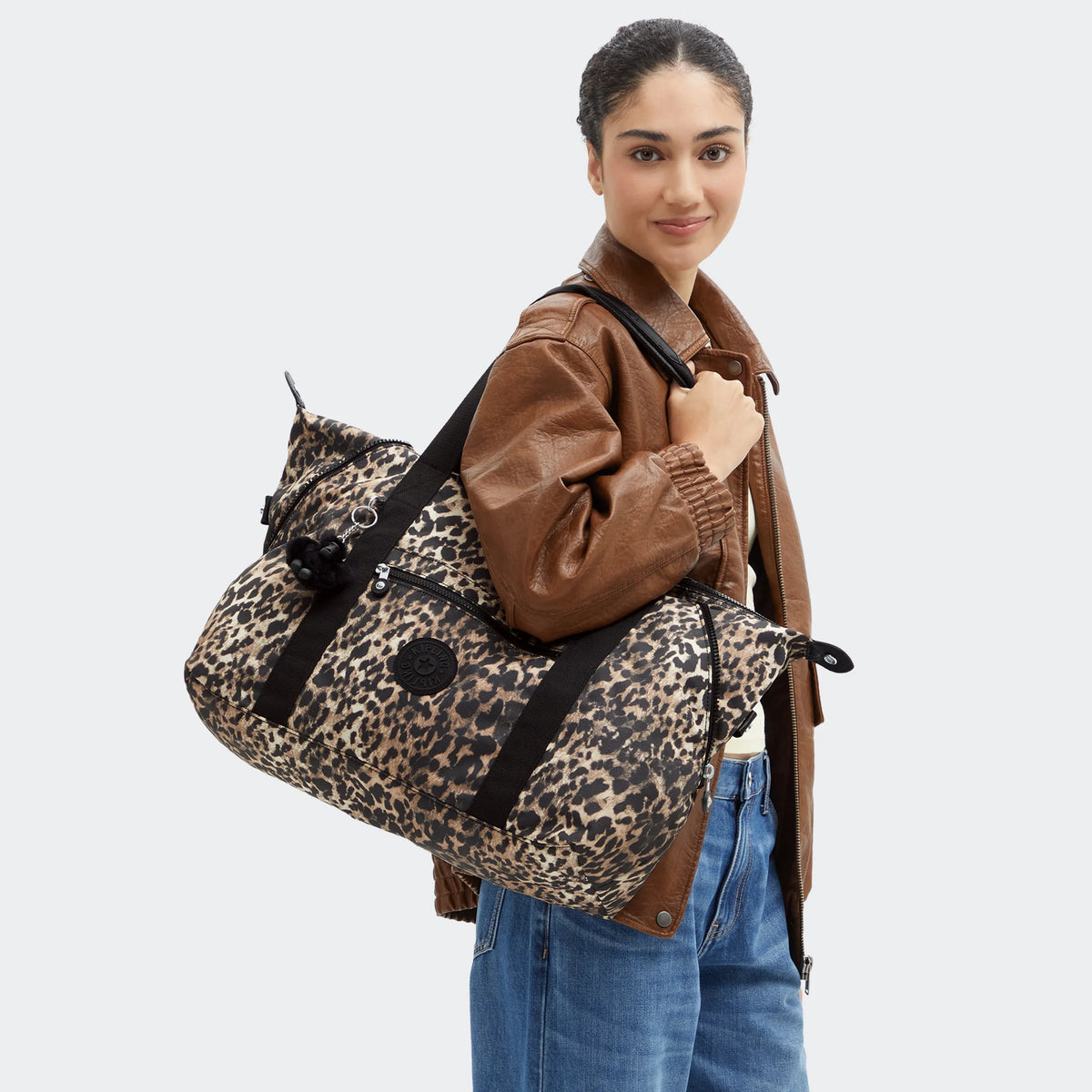 Art Medium Printed Tote Bag Wild Leopard - 2