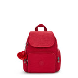 City Zip Mini Backpack Ruby Red-view-1 thumbnail